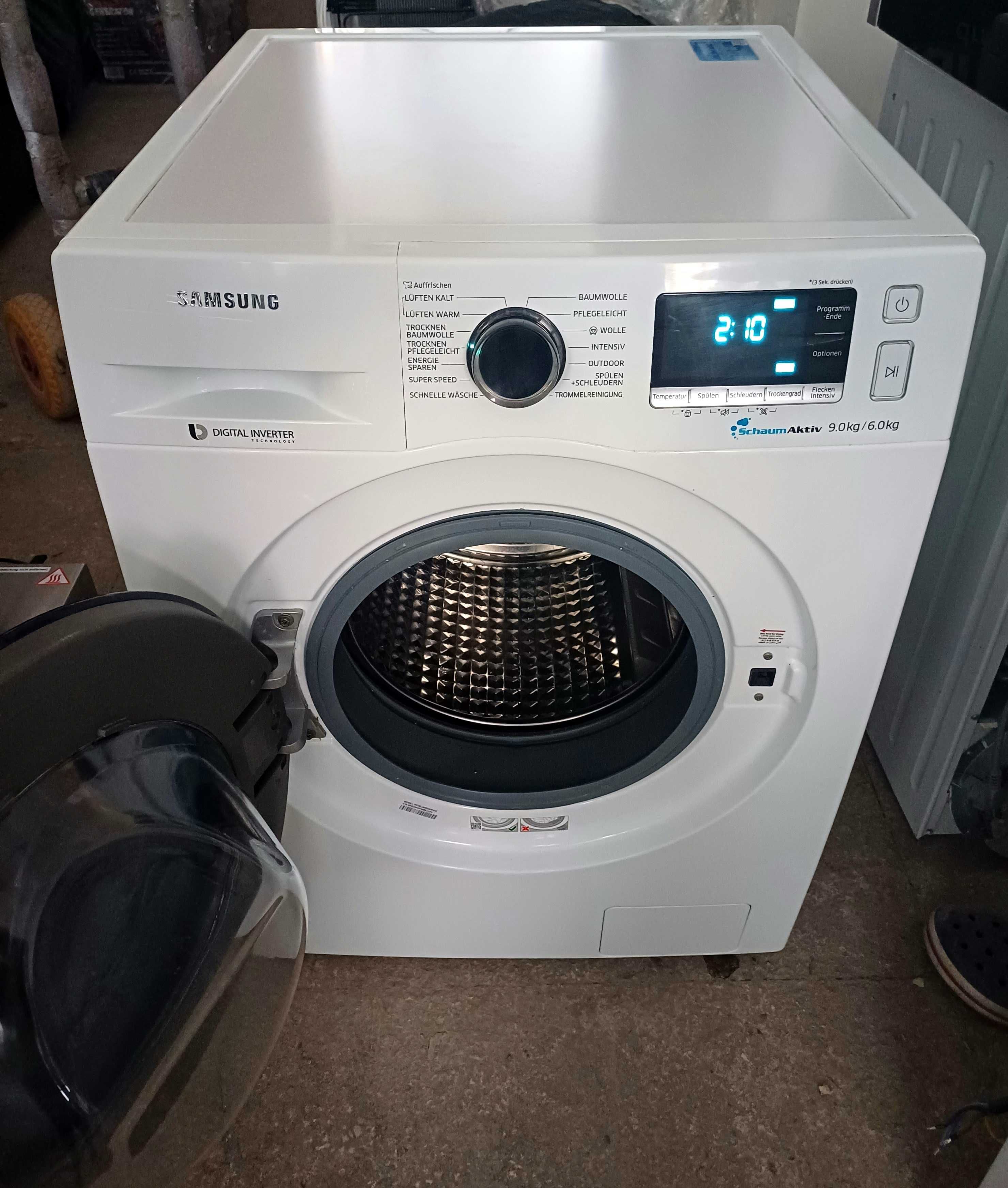 Стиральная машина с сушкой Самсунг Samsung WD90J6400AW 9/6кг А+++