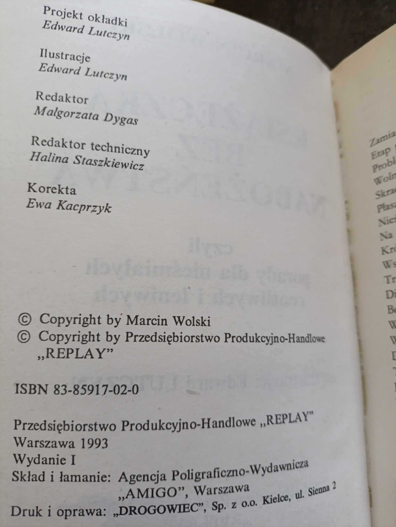 Książeczka bez nabożeństwa - Marcin Wolski wydanie I
