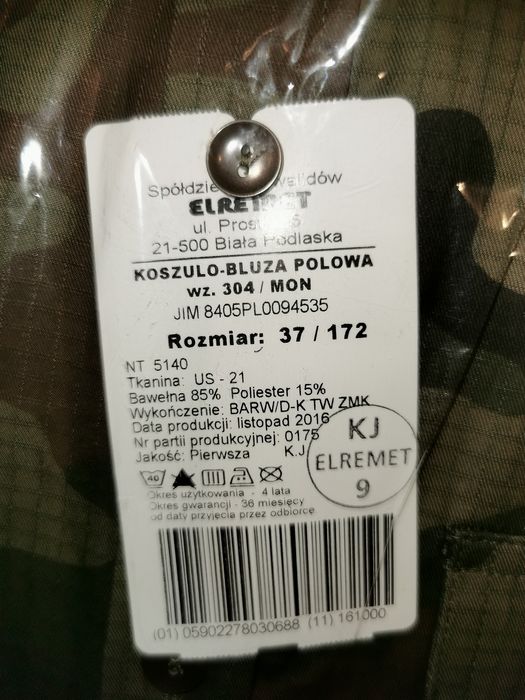 Koszulo-bluza polowa wz. 304/mon