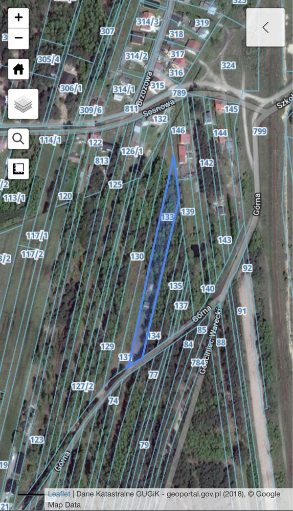 Działka rolna z możliwoscią przekształcenia na budowlana 2951m2