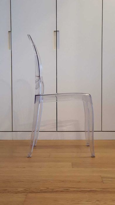 Cadeira De Sala De Jantar Victoria Queen Design Transparente