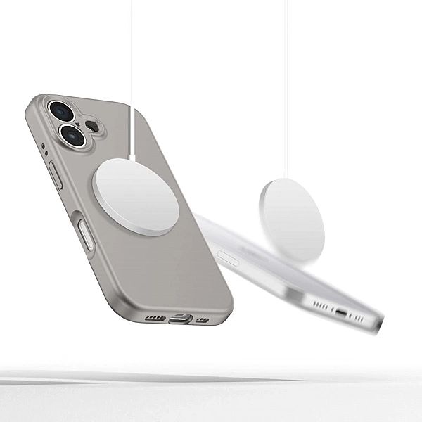 Etui Tech-Protect Liquid Silicone MagSafe na iPhone 16e - szare