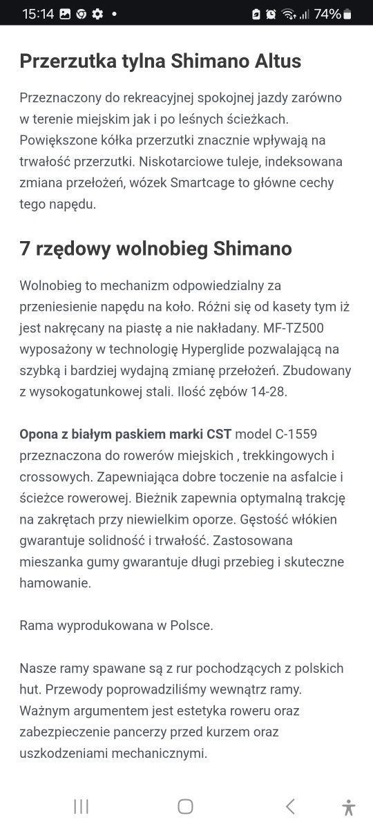 Rower crossowy damski Vellberg