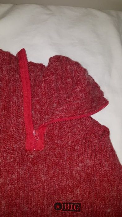 Sweter sweterek BIG STAR 36 czerwony przejściowy jesienny zima