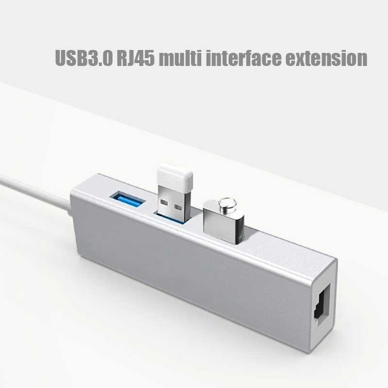 Hub Хаб для Macbook, Ноутбук USB 3.0 Ethernet RJ45 Хаб 22