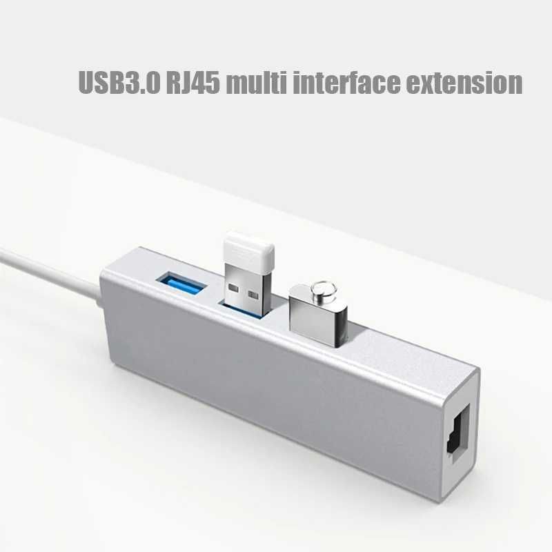 Hub Хаб для Macbook, Ноутбук USB 3.0 Ethernet RJ45 Хаб