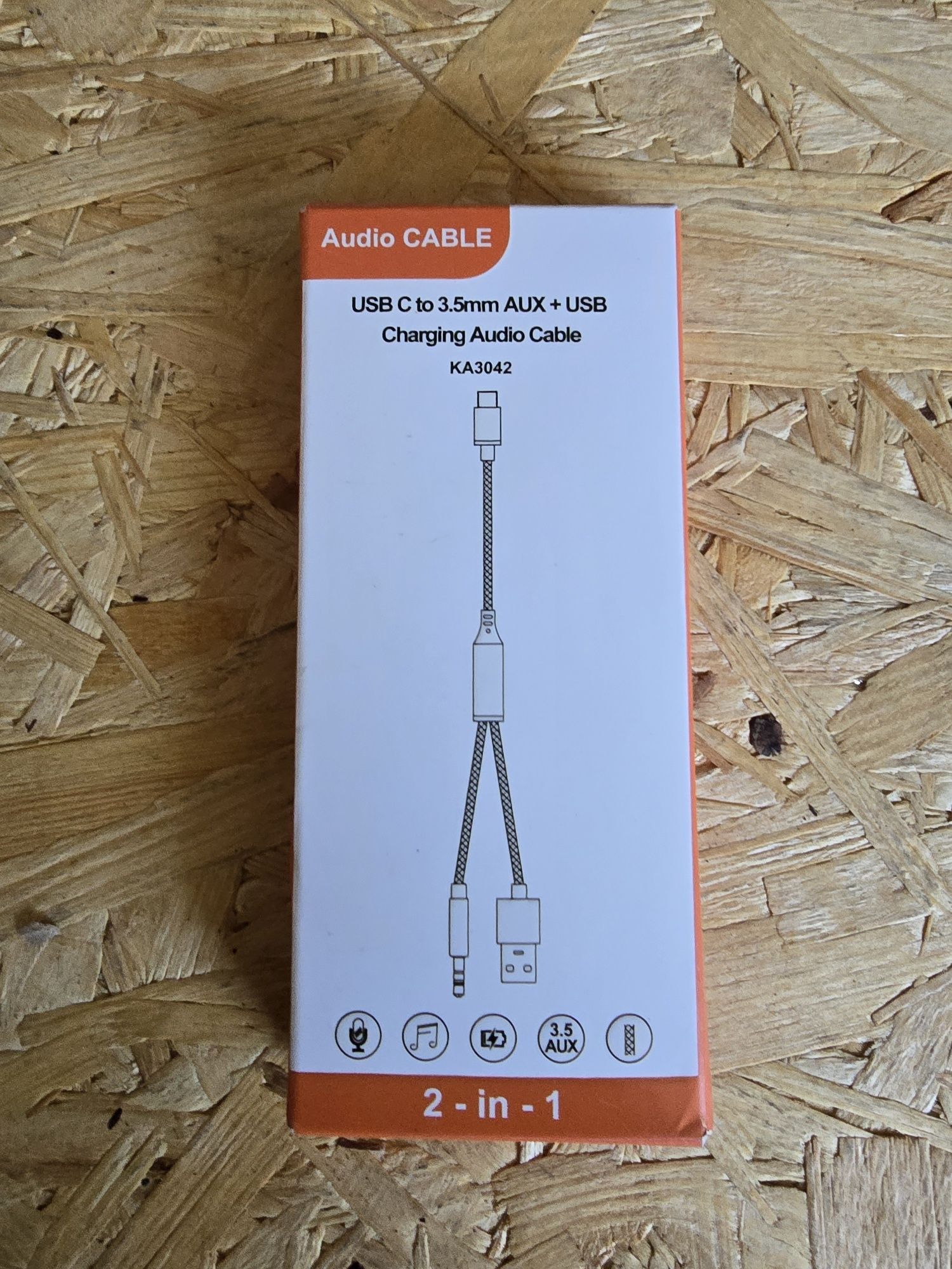 USB-C do ładowania audio Aux Jack 3,5 mm