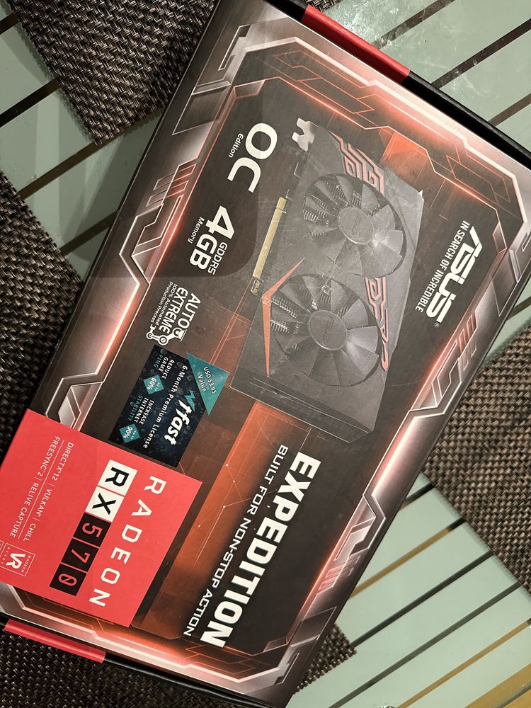 Видеокарта ASUS expedition radeon RX570, 4GB