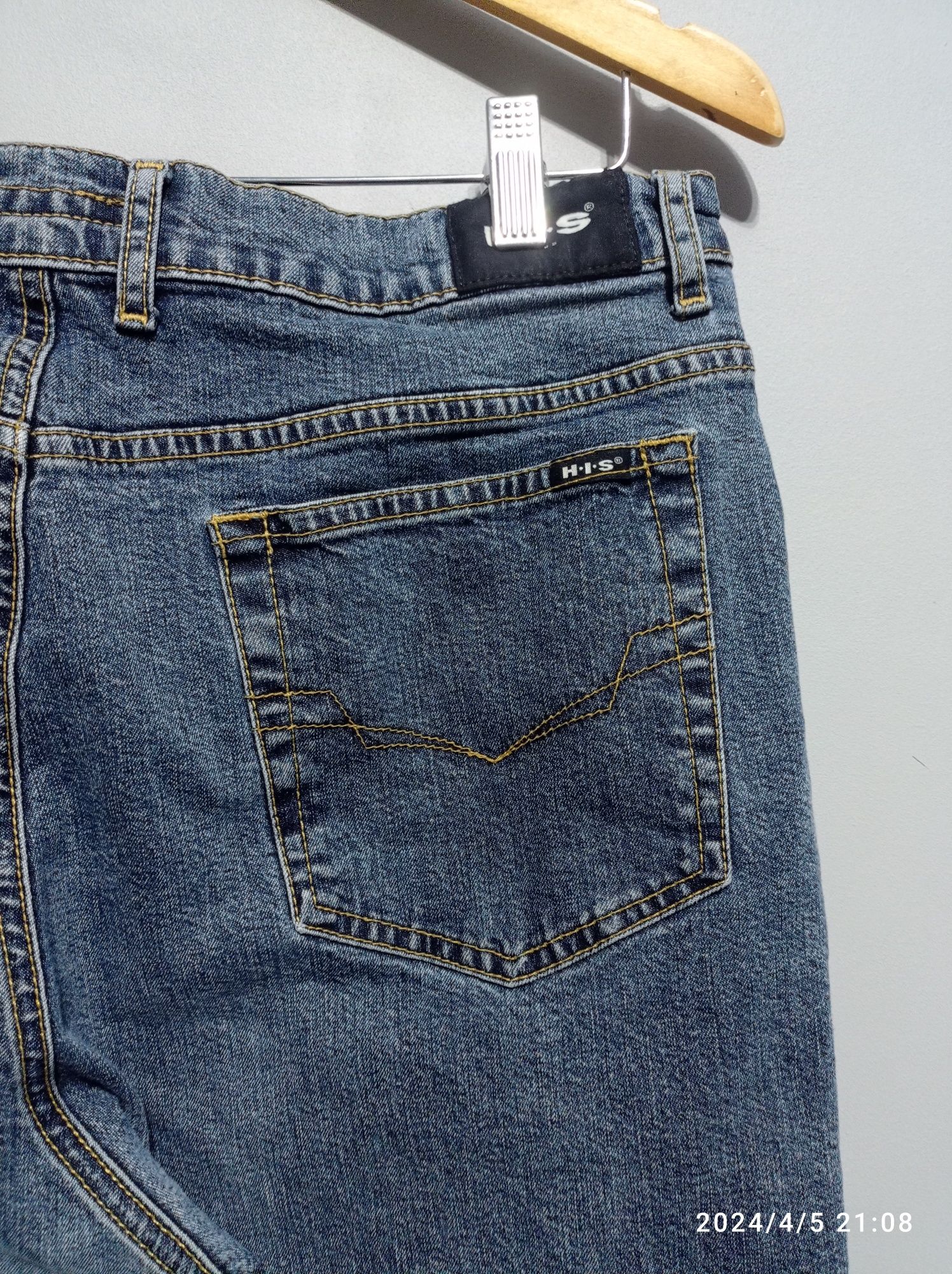Spodnie M 42 29 jeansy straight proste nogawki dżinsy HIS