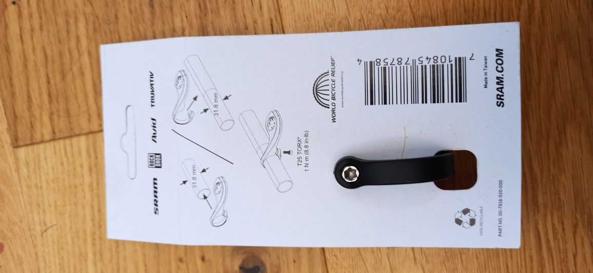 Uchwyt na komputer rowerowy. Sram Quick View ComputerMount 31.8 Garmin