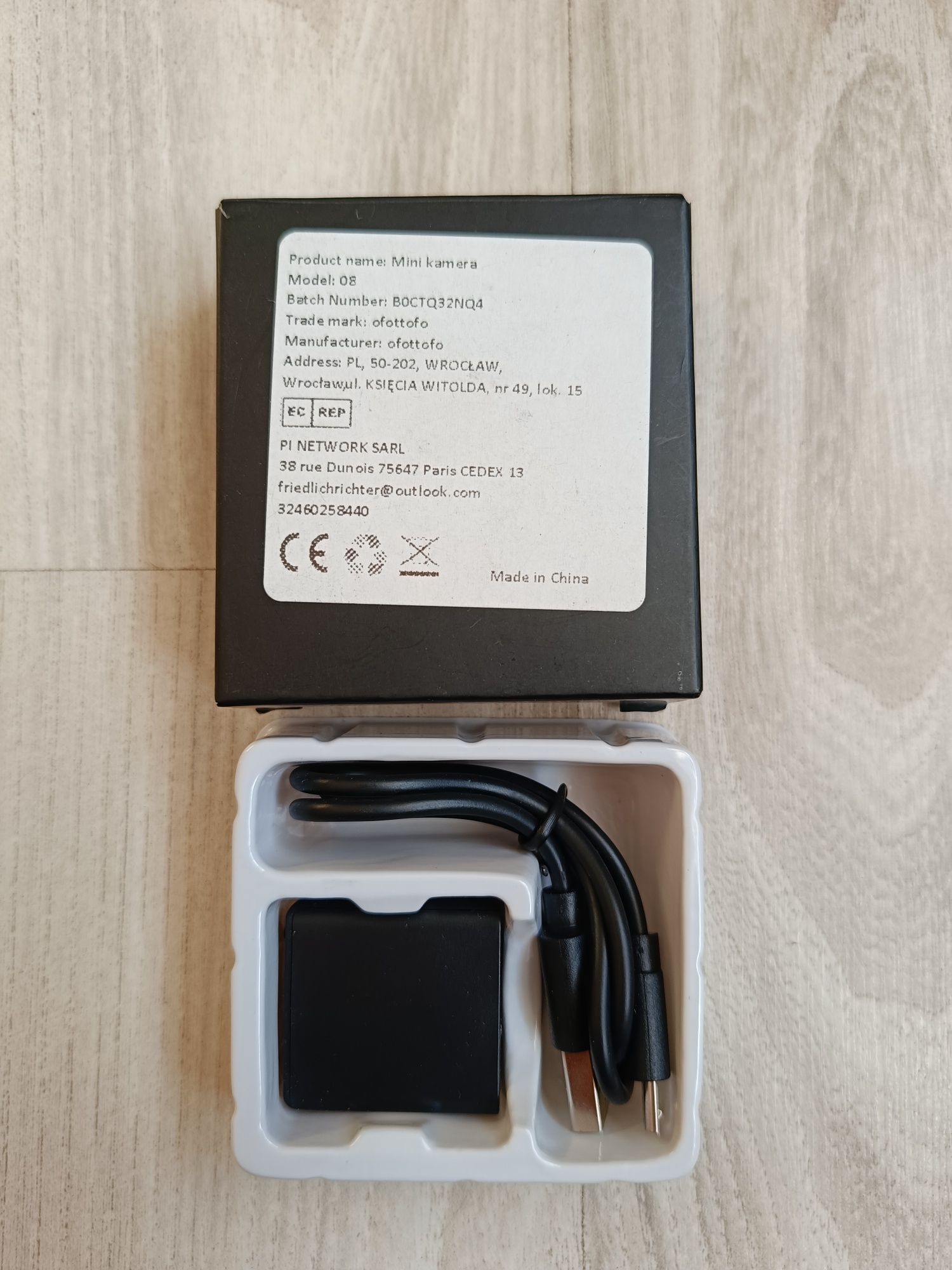 Mini kamera czarna