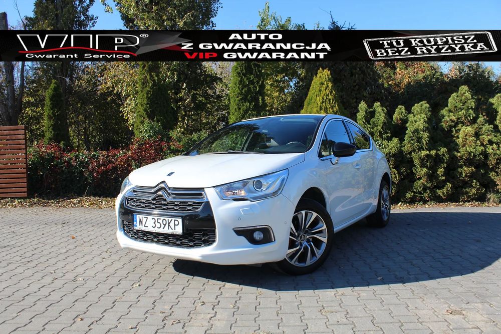 Citroën DS4 1.6 Benzyna 120km, ALU 17, BI-Xenon, LED, Pół-Skóra, Masaż, RATY, GWAR