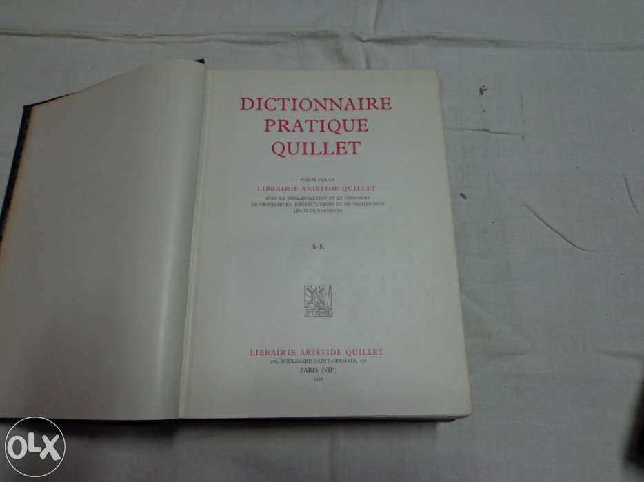Dictionnaire pratique Quillet de 1958