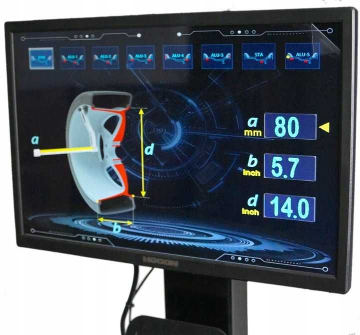 Wyważarka do kół automat z laserem 10″ – 24″ 230V MellPro