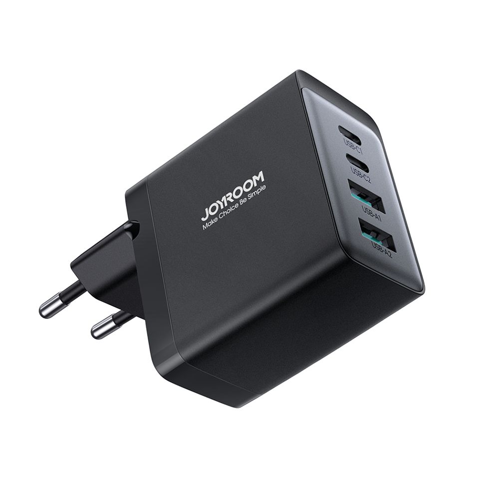 ładowarka sieciowa gan 67w 2x usb 2x usb-c + kabel usb-c 1.2m czarny