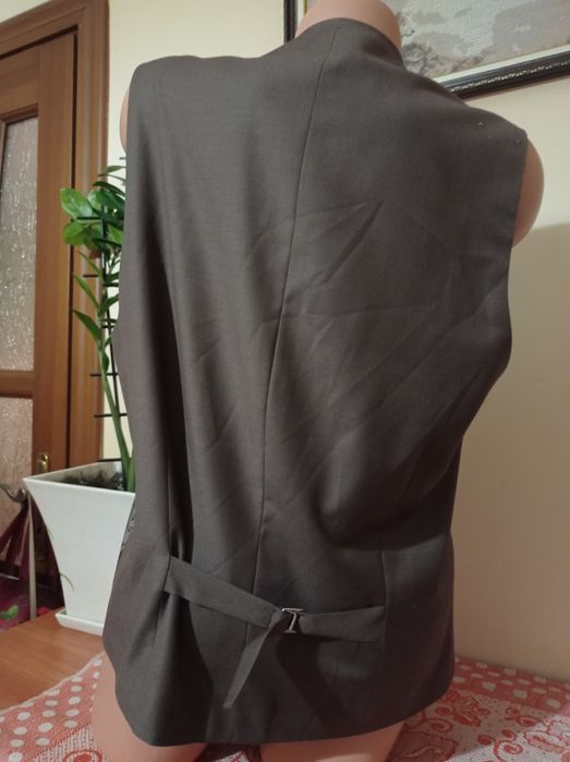 Чоловічий шовковий жилет з візерунком пейслі шовкова жилетка