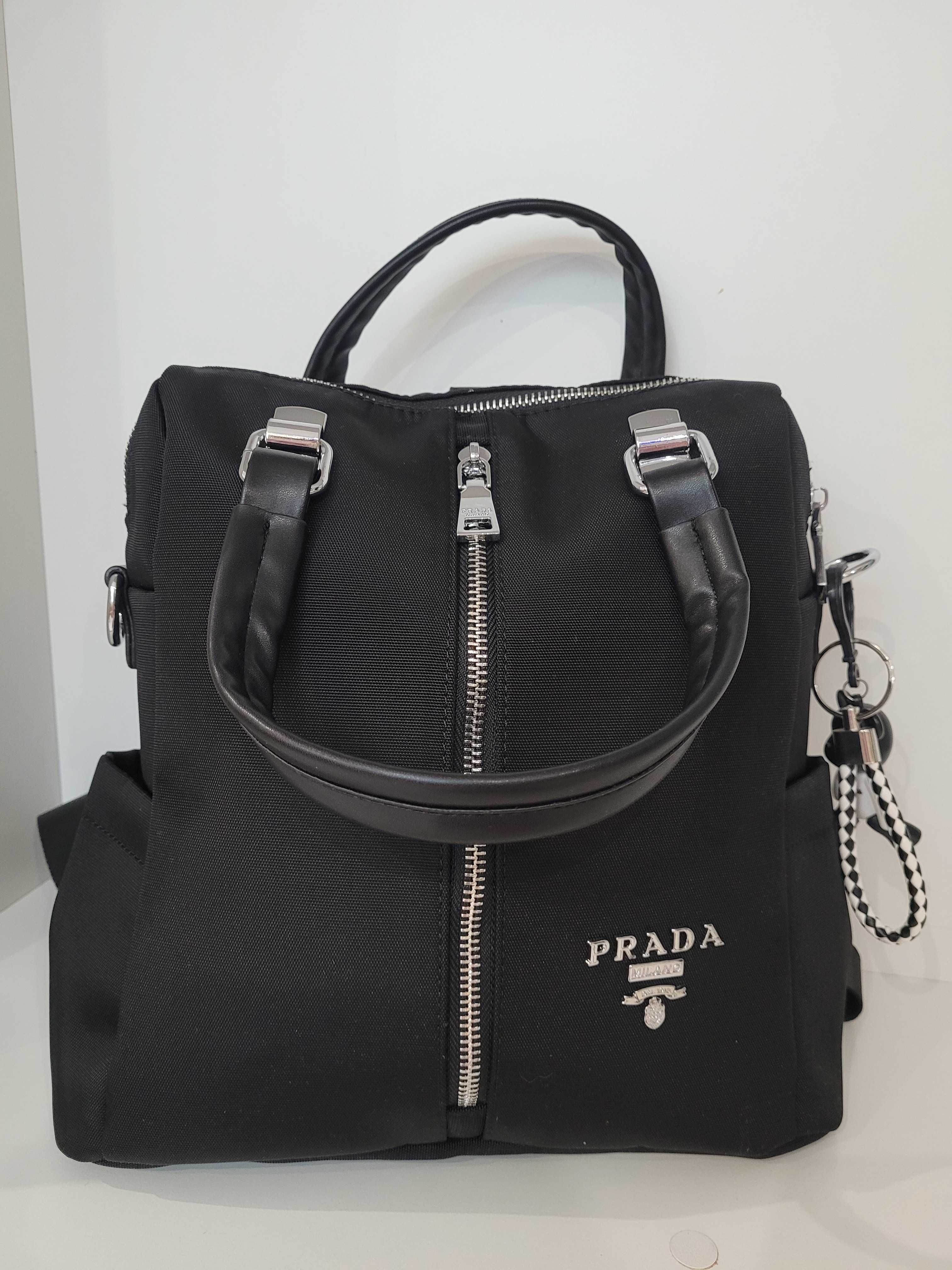 Сумка рюкзак трансформер жіноча PRADA