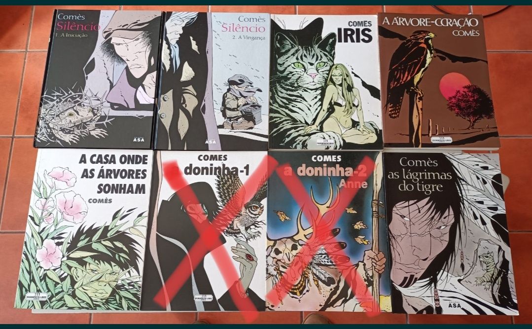 43 Albúns de Schuiten, Blacksad, Gipsy, Peter Pan, Decalogo,e outros