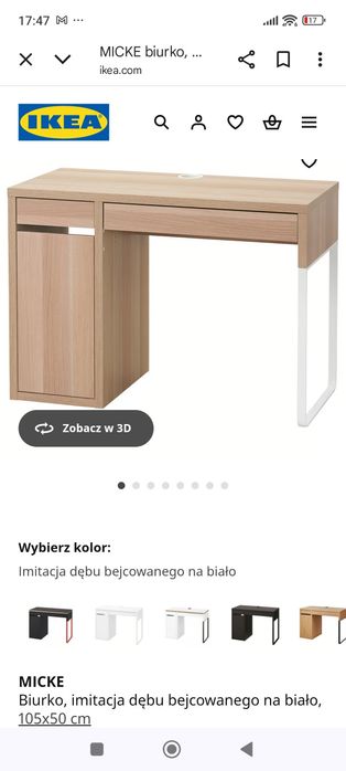 Biurko Micke Ikea x 2
