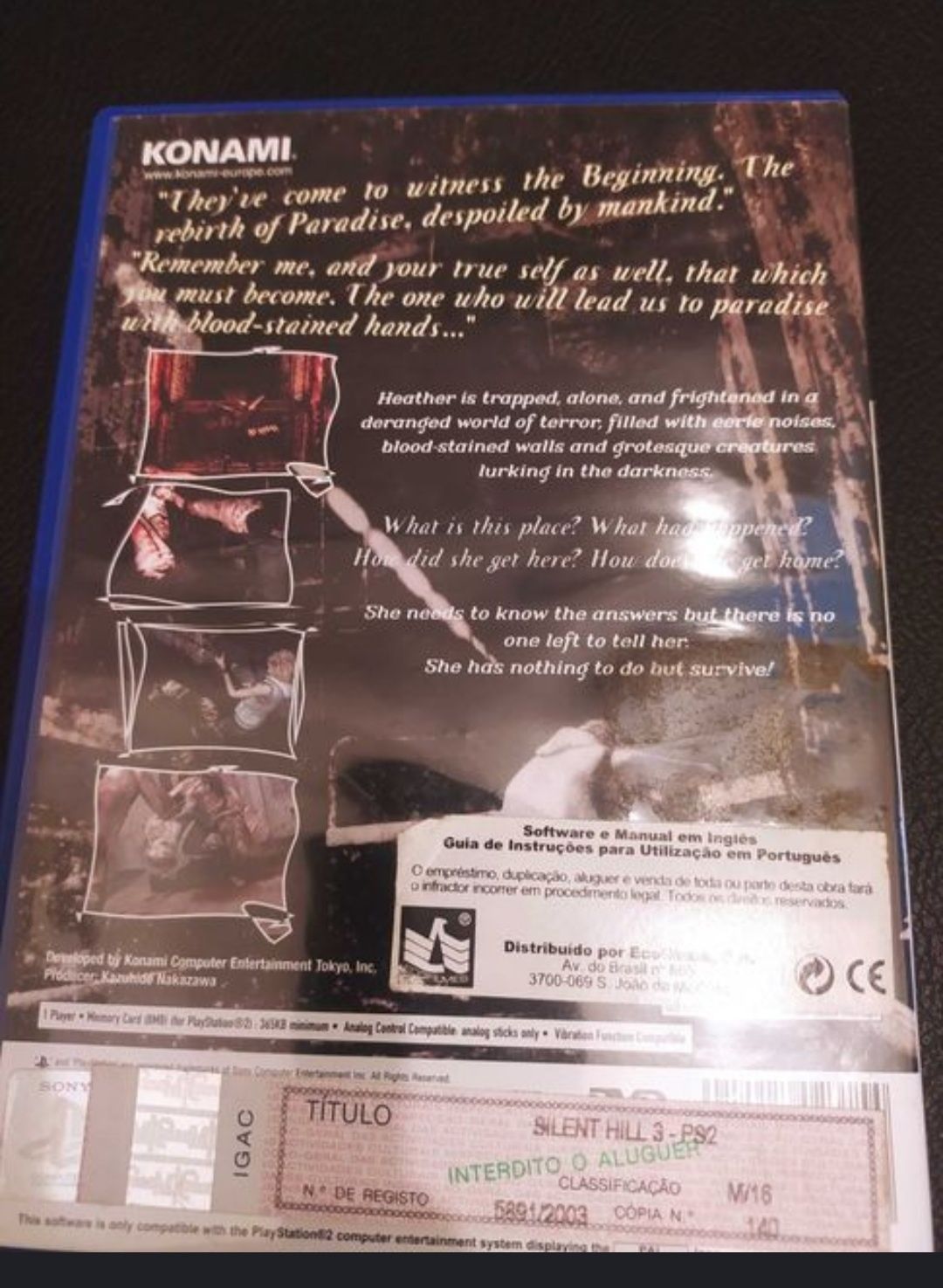 Silent Hill 3 Sony PS2 PlayStation 2 Action Adventure Survival Horror