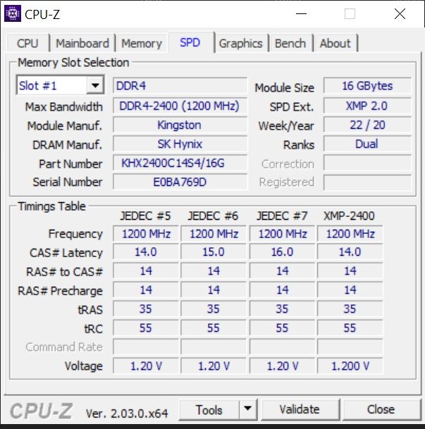 Оперативна пам'ять HyperX / Kingston Fury Impact DDR4 2400 16Gb CL 14