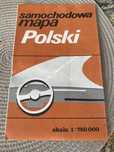 Mapa samochodowa Polski 1987 r