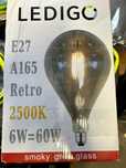 Żarówka LED E27 A165 6W dym , oprawa Lucide PICTO 17997/02/35