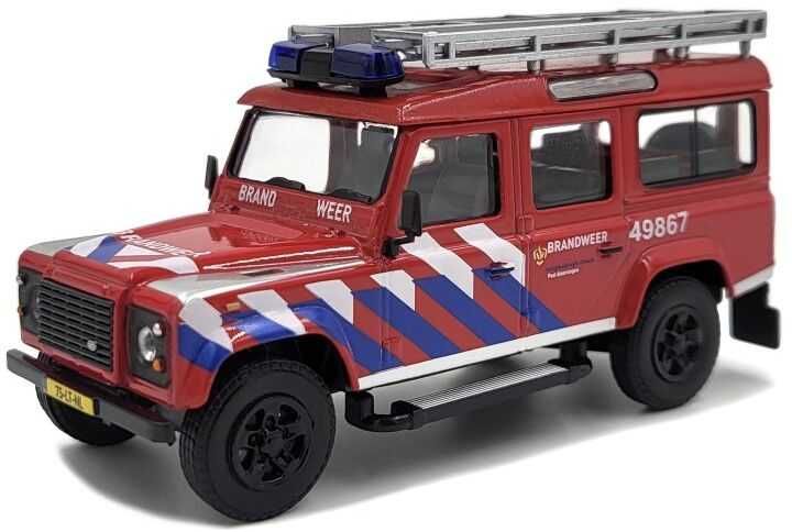Cararama Land Rover Defender Brandweer 1/43