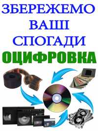 Оцифровка відеокасет VHS/VHS-C/MiniDV