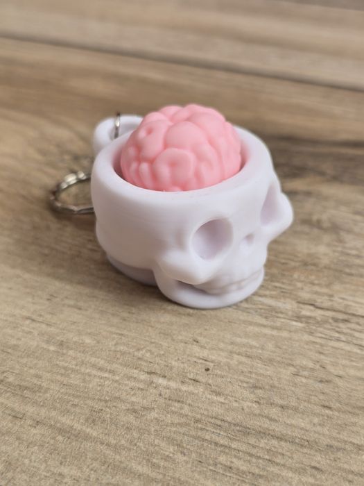Breloczek Klik Klik Clicker Czaszka 3d - Brelok Druk3d fidget Keychain
