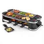 Raclette grill elektryczny Klarstein Tenderloin 50/50 czarny 1200 W