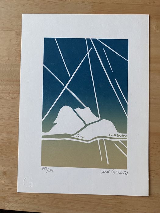 Serigrafia ANA GALVÃO, numerada datada 82 e assinada