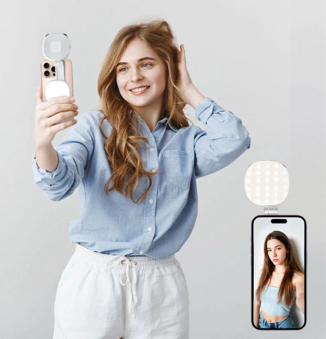 Магнітний селфі-ліхтарик для iPhone, миттєве кріплення до MagSafe