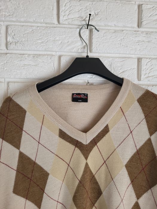 Sweter męski w romby