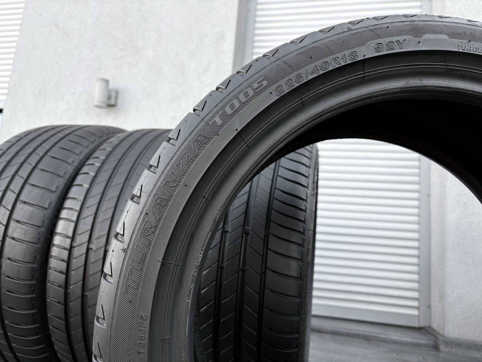 4szt letnie 225/40R18 Bridgestone 6,7mm 2024r świetny stan! L239 Gwar