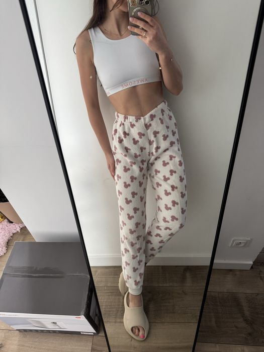 Spodnie ciepłr grubsze miś od piżamy Love to lounge