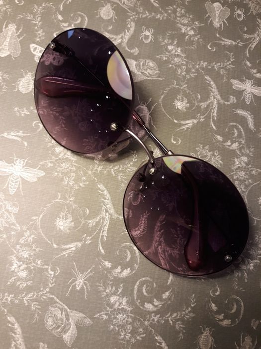 Okulary Calvin Klein fioletowe