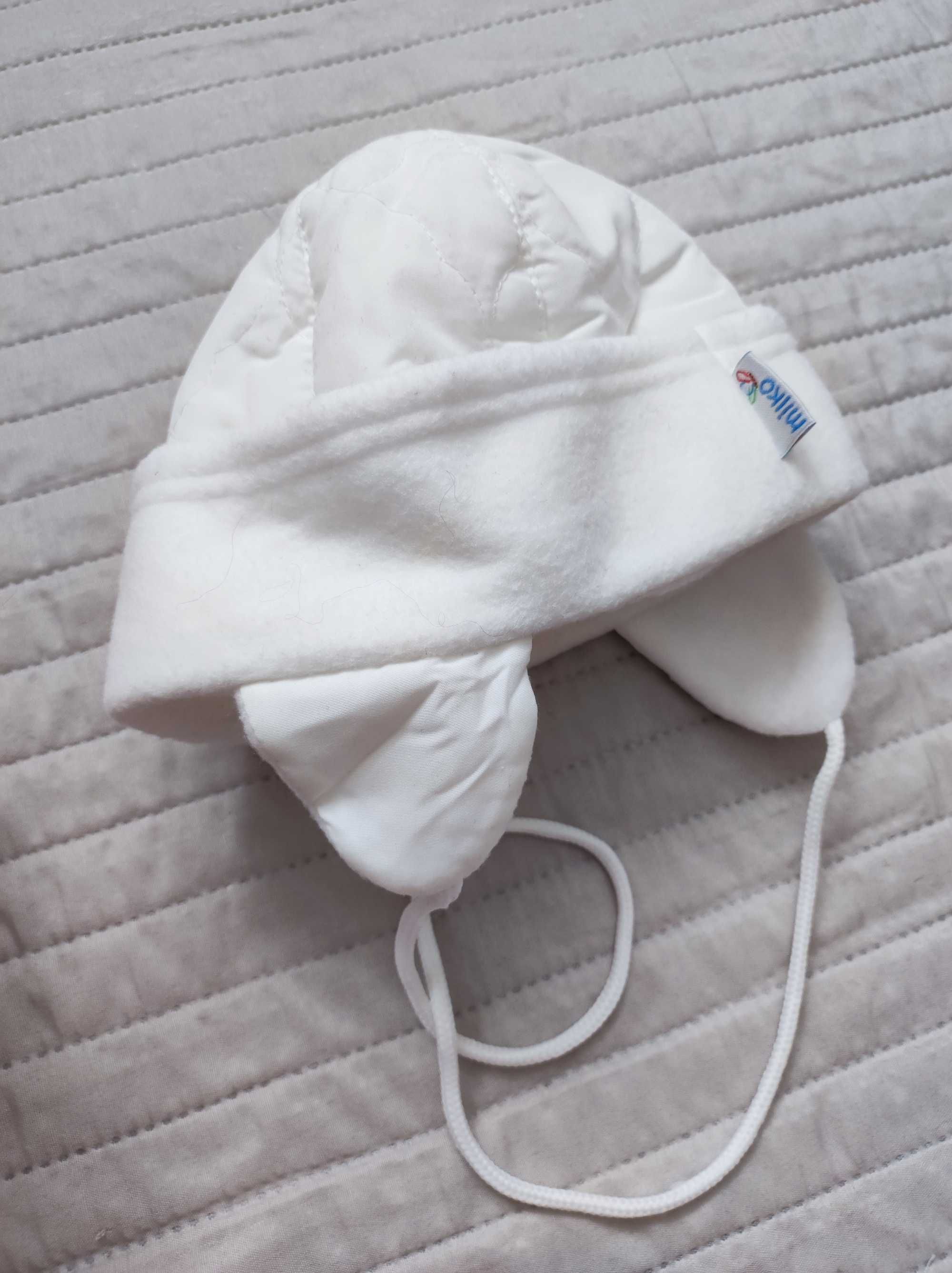 Kombinezon zimowy + czapeczka (idealny np. na chrzest)