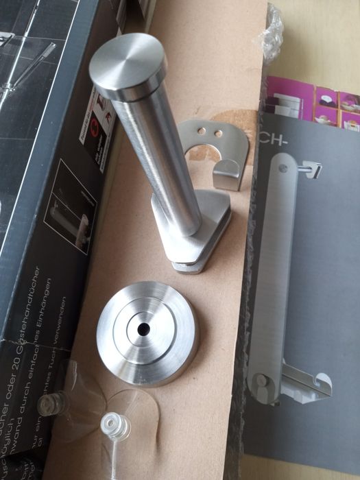 Wieszak łazienkowy ścienny/kabinowy Szkło