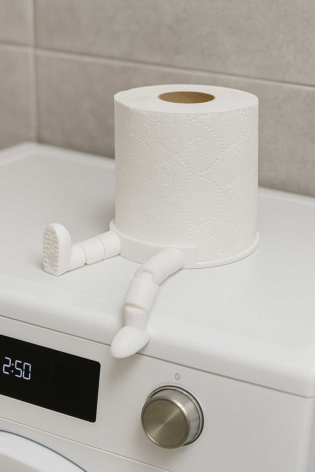 Stojak na papier toaletowy składane nogi druk 3D