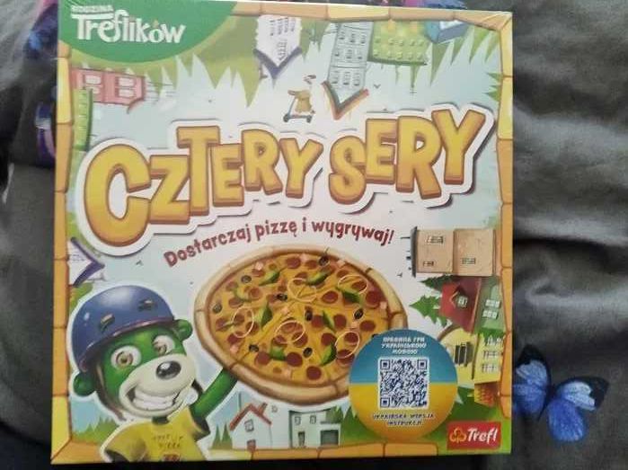 gra planszowa cztery sery Trefl Trefliki rodzinna pizza