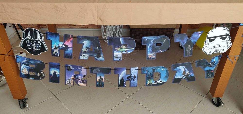 Star wars artigos de festa usados de aniversário