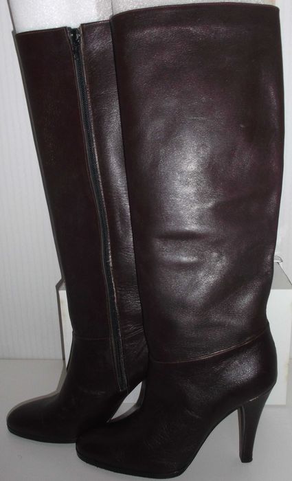 Botas Castanhas em Pele