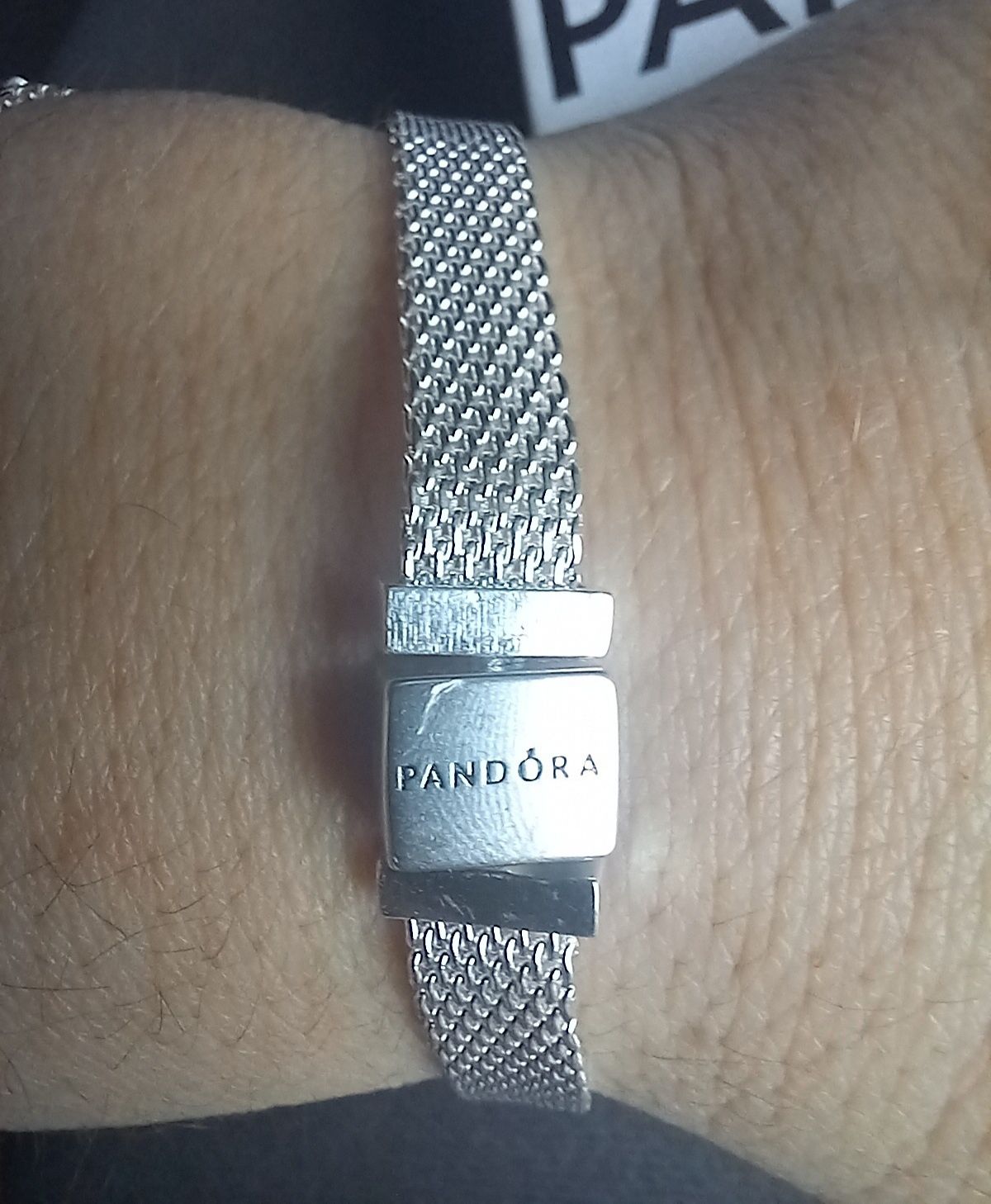 Pandora Reflexions bransoletka 17,5logo cyrkonie szeroka 925srebroNowa