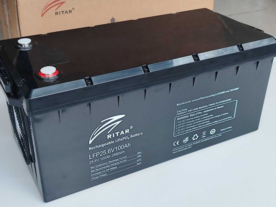 Акумулятор LiFePo4 Литий-ферум-фосфатный 100Ah А 24В v батарея АКБ ИБП