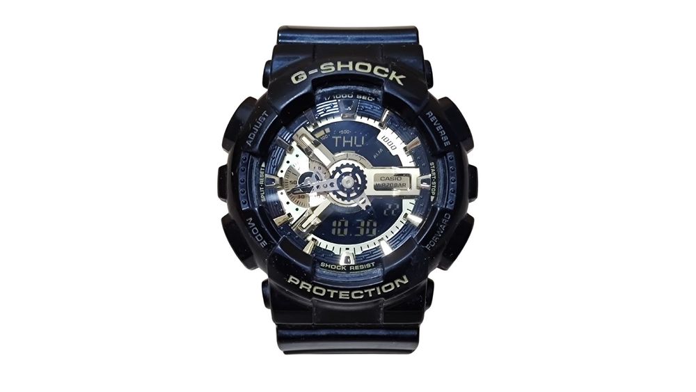 Zegarek casio g-shock ga-110gb męski sportowy czarny złoty