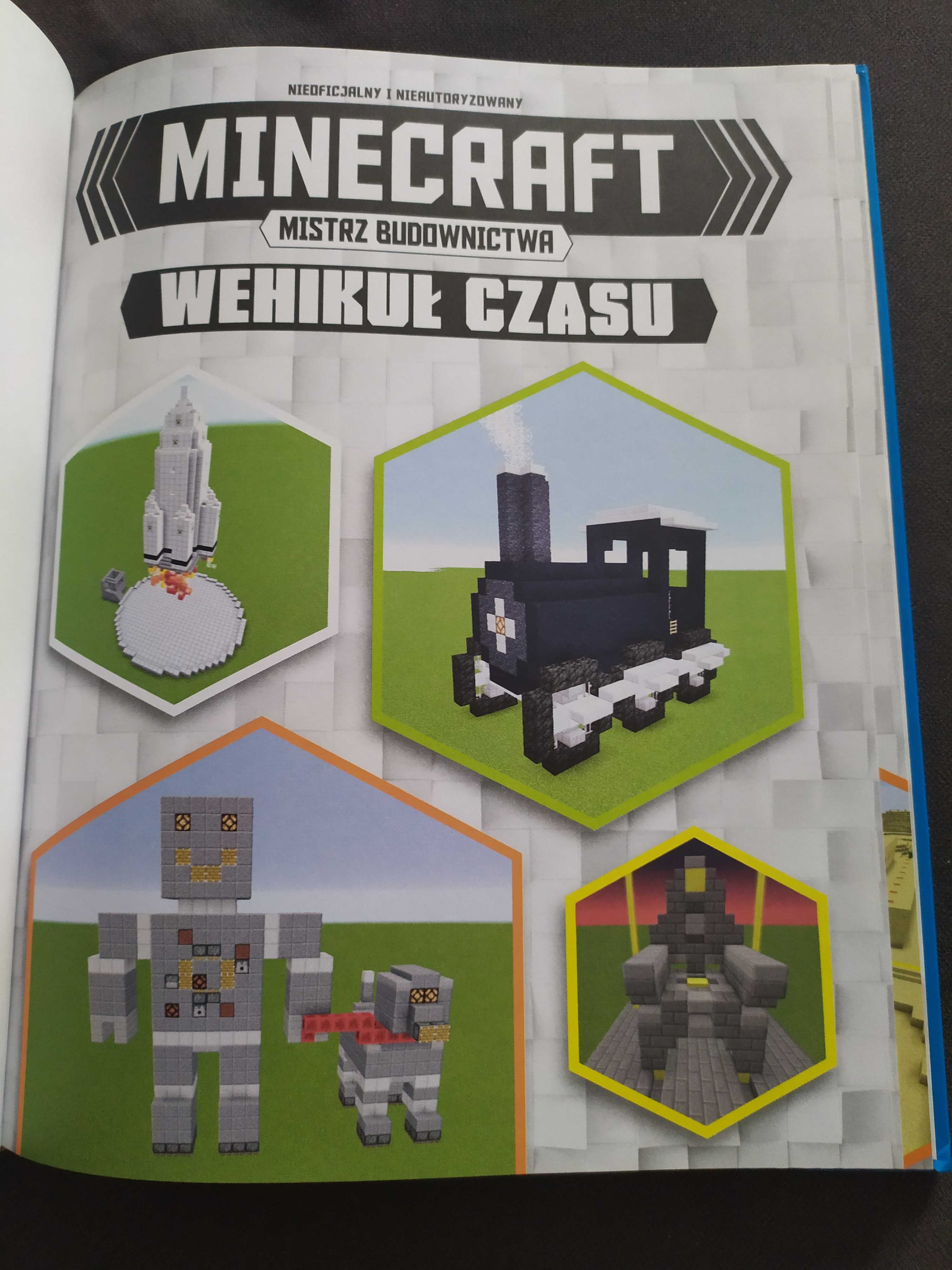 Książka Minecraft Mistrz Budownictwa Wehikuł czasu.