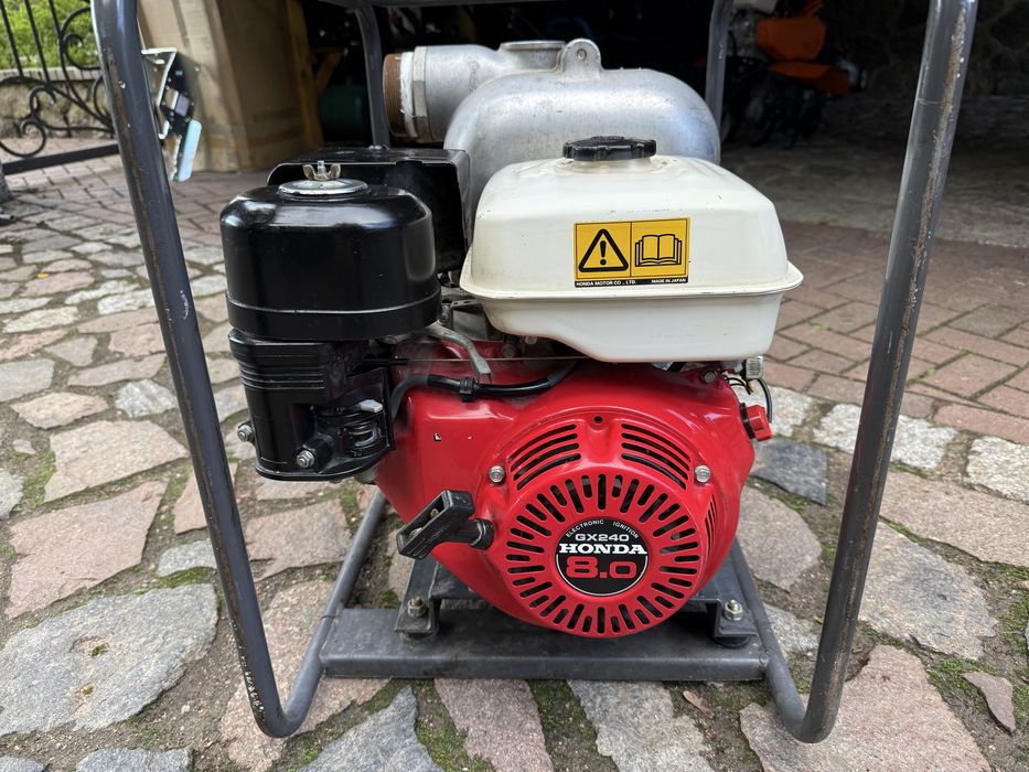 Japońska Motopompa szlamowa, honda gx240 8HP 1200l/min