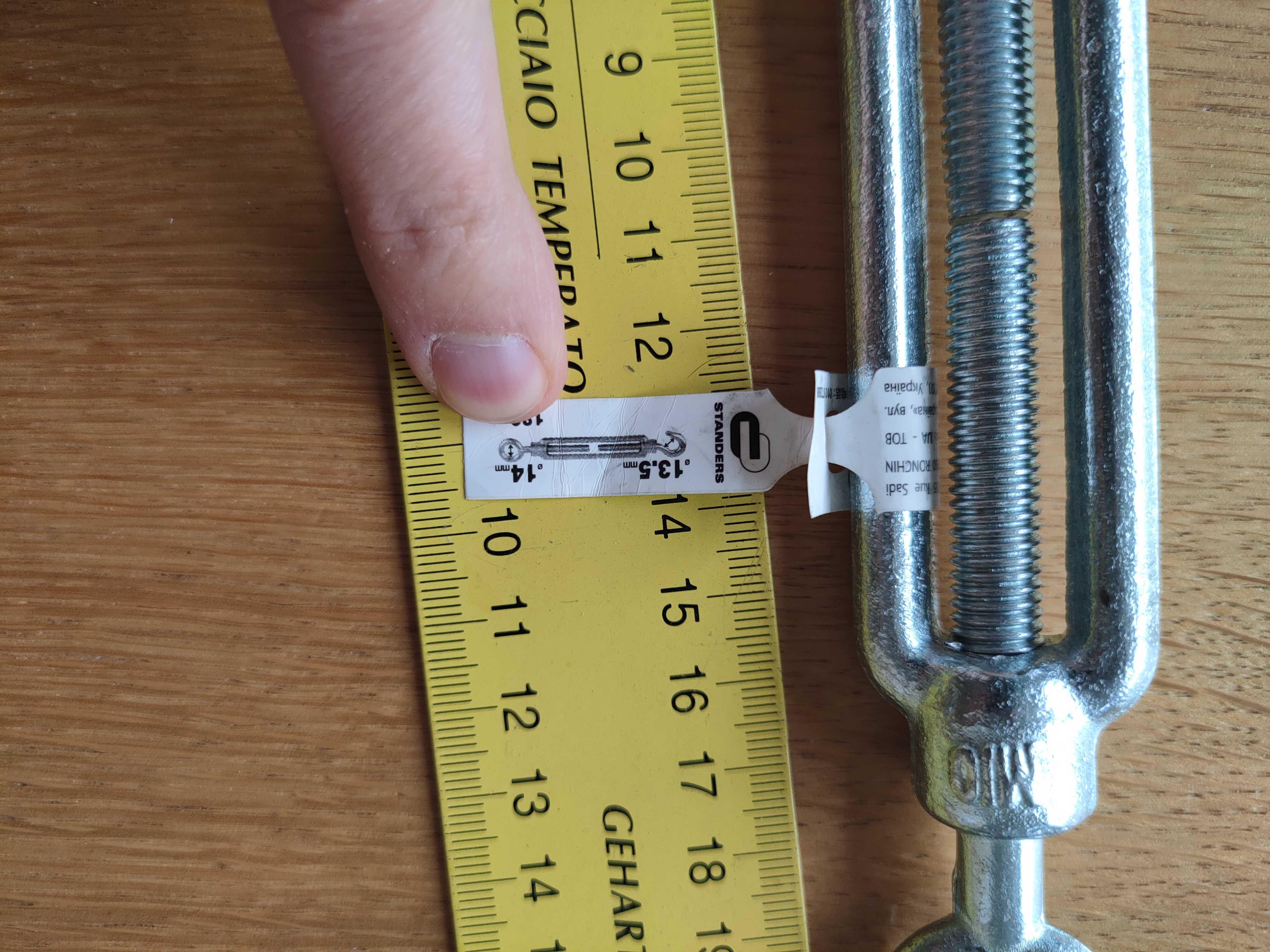 Nowa śruba rzymska M10 180kg metalowa ocynkowana od 21cm Wys 1zł