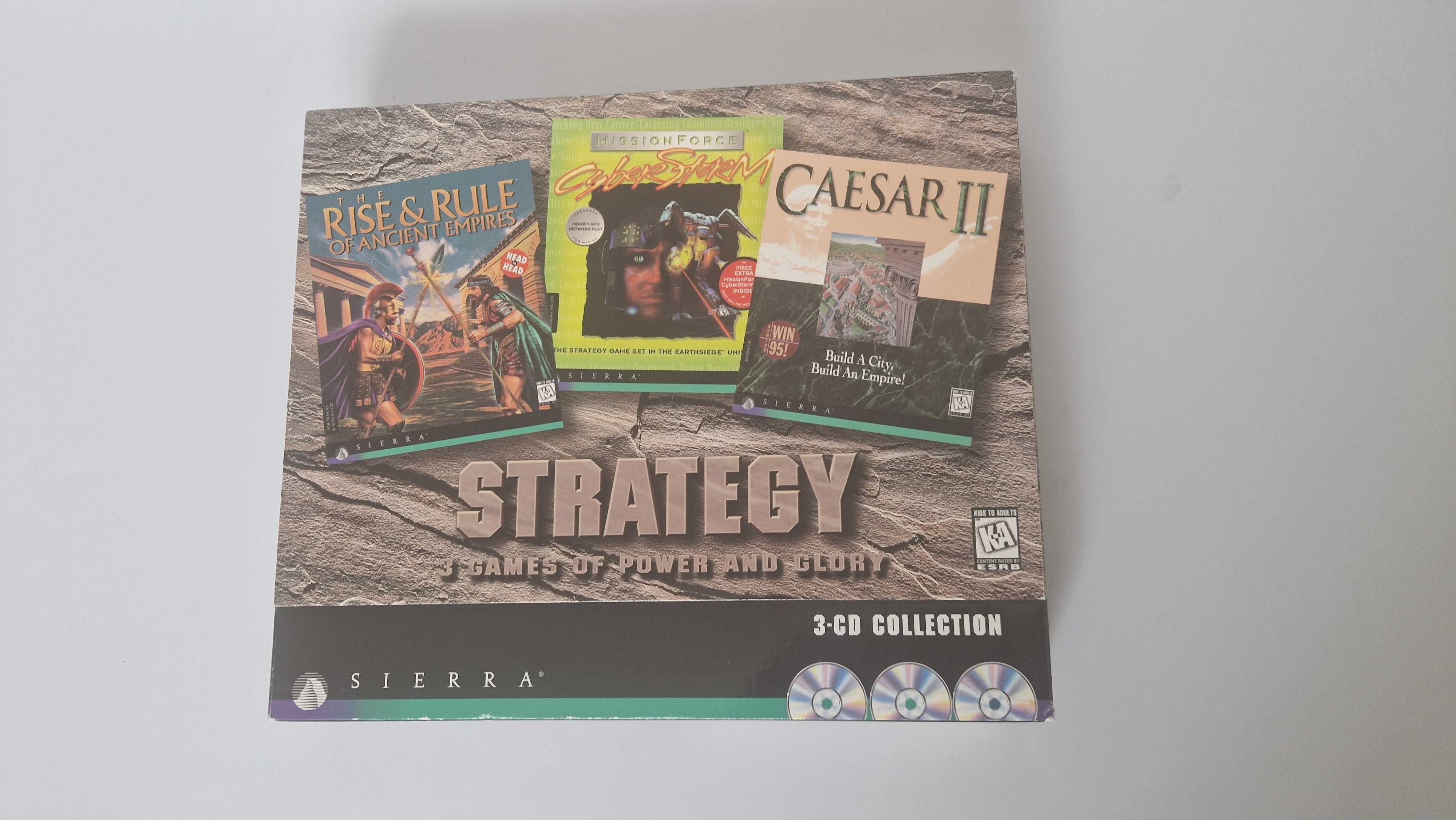 PC big box Strategy 3 games - Caesar 2, Rise & rule, Cyberstorm Sierra